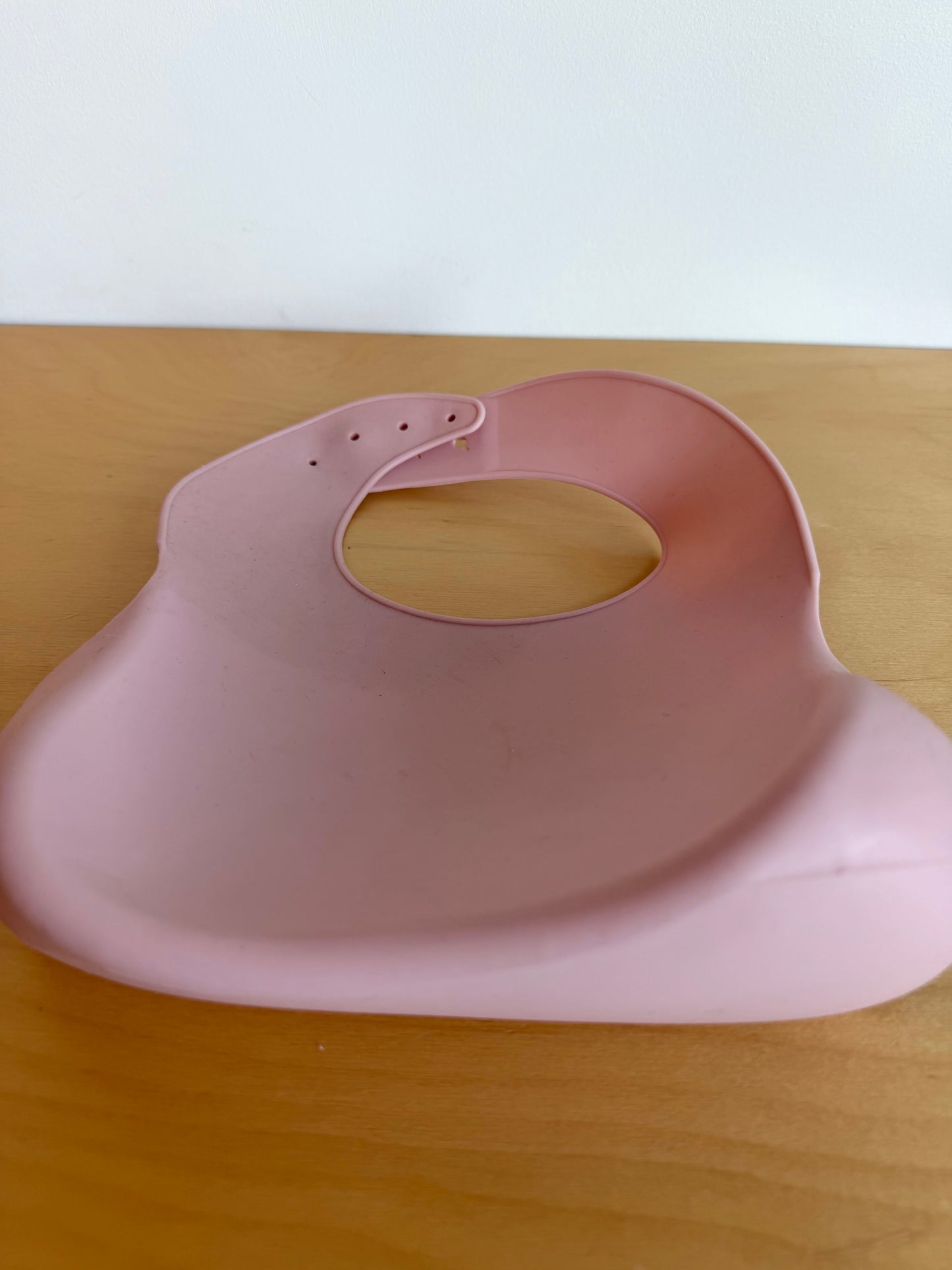 Pink Silicone Bib