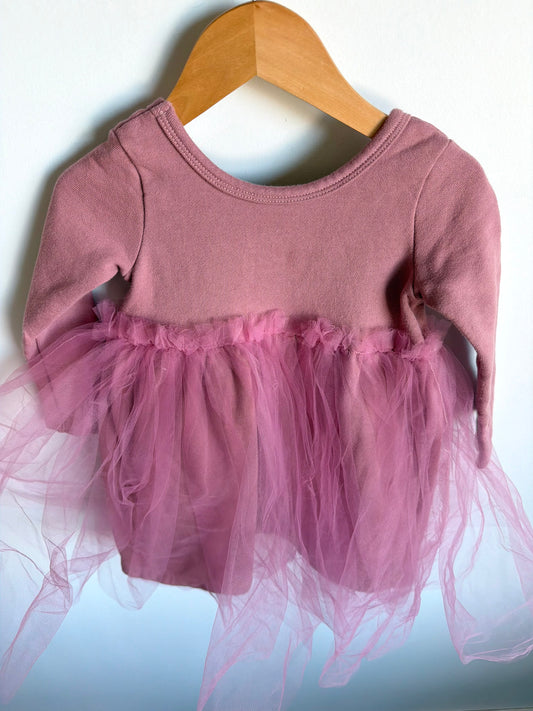 Made in Canada Rouge Tulle Dress / 3T