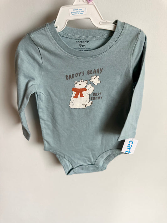 Daddy's Beary Best Buddy Bodysuit (With Tags) / 9m