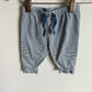 Gap Organic Blue Striped Pants / 3-6m