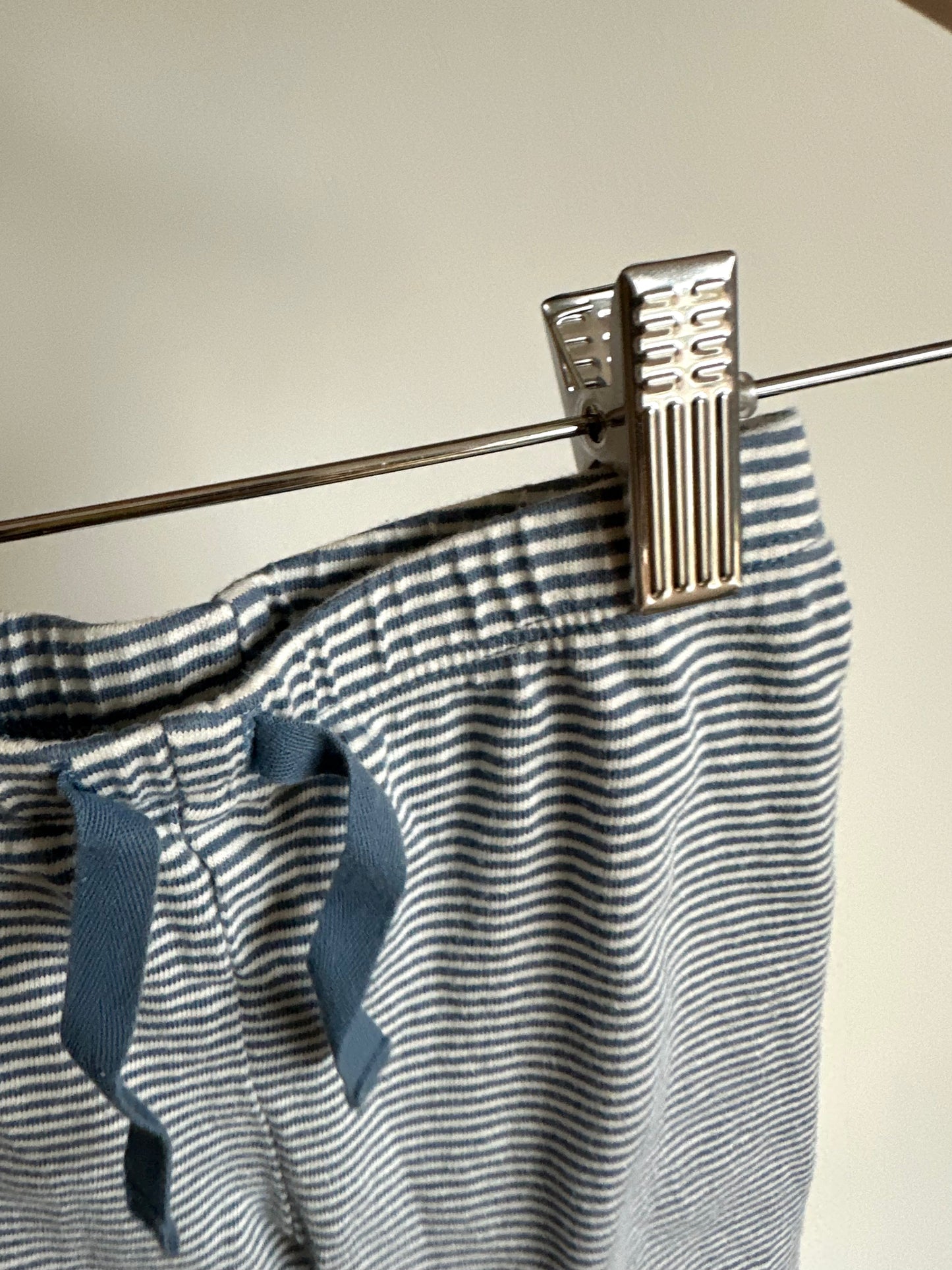 Gap Organic Blue Striped Pants / 3-6m