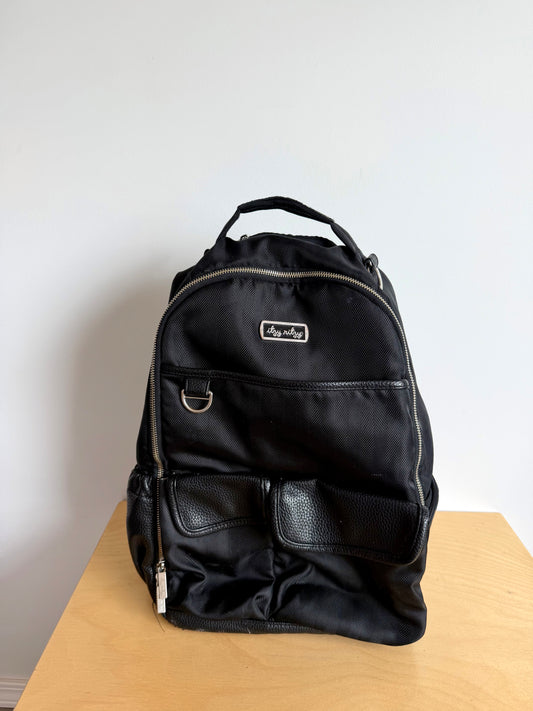 Itzy Ritzy Black "Herringbone Boss" Backpack Diaper Bag (No Shipping)