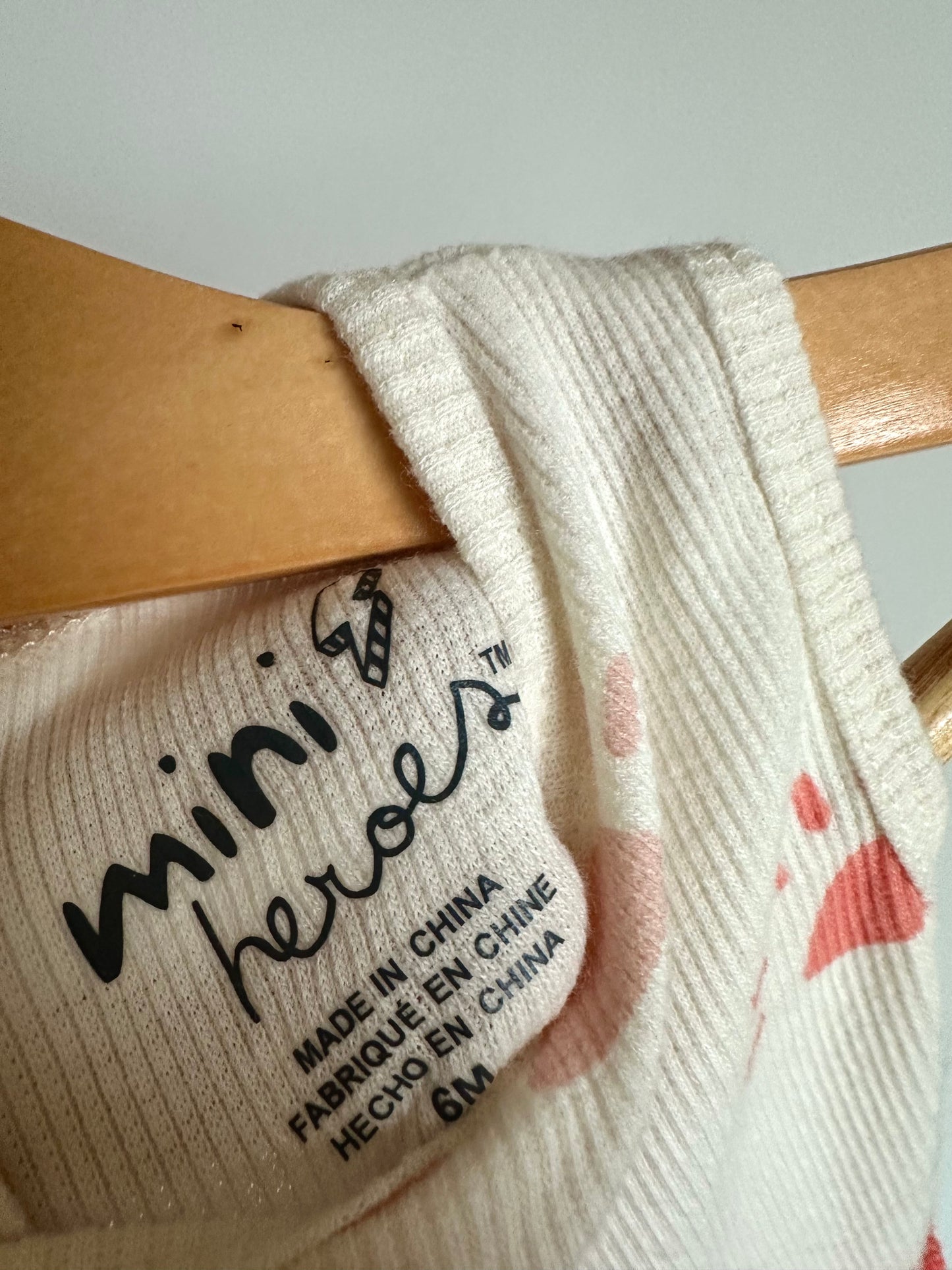 Peach Sunshine Bodysuit Dress / 6m