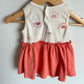 Peach Sunshine Bodysuit Dress / 6m