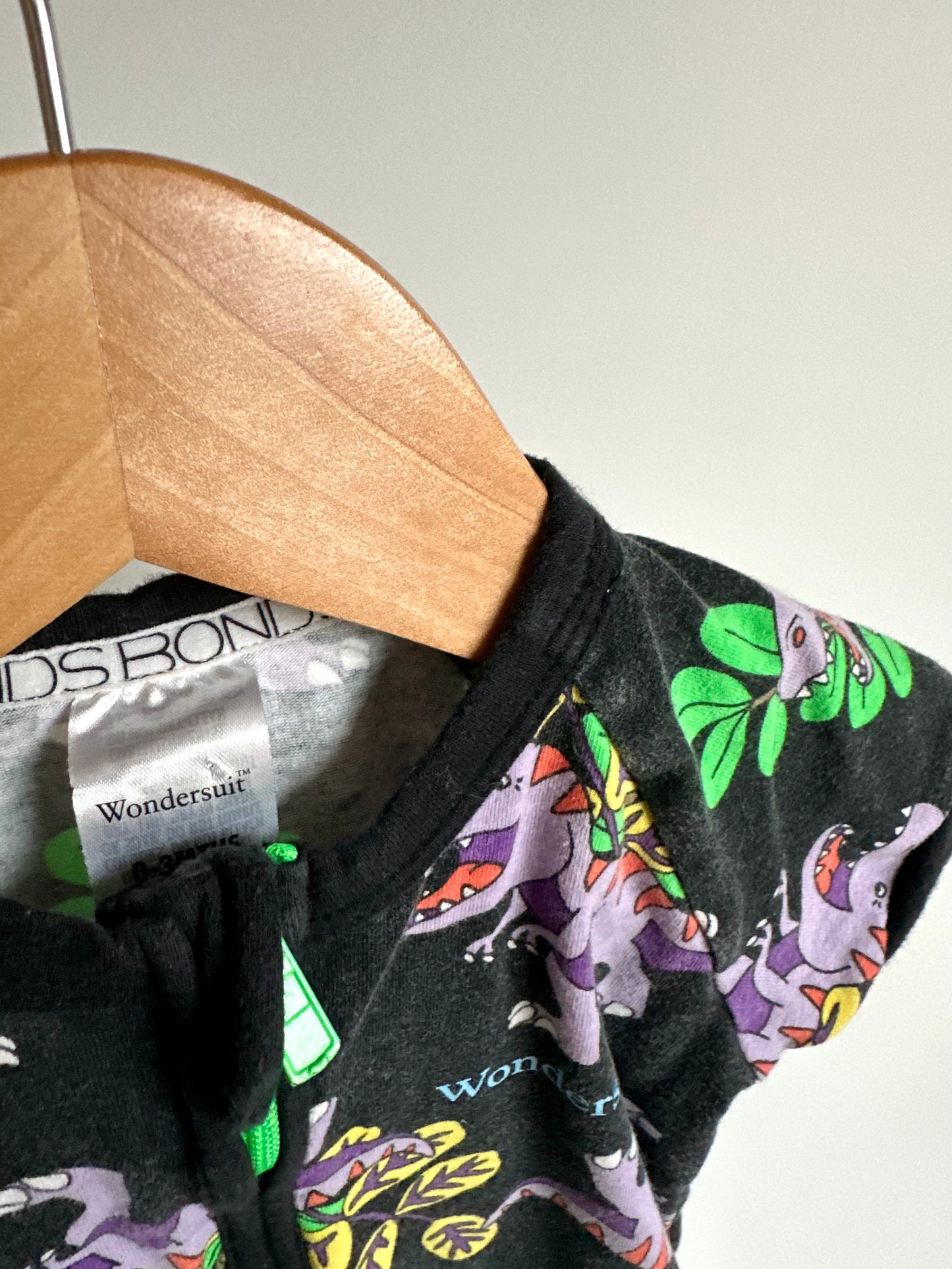 Bonds Purple Dino Romper / 0-3m