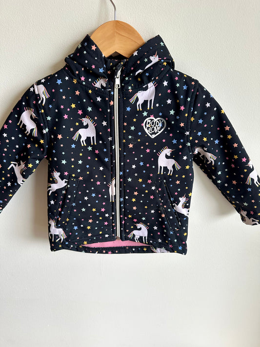 Unicorn Hooded Coat / 2T