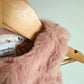 Pink Fuzzy Vest / 3-6m