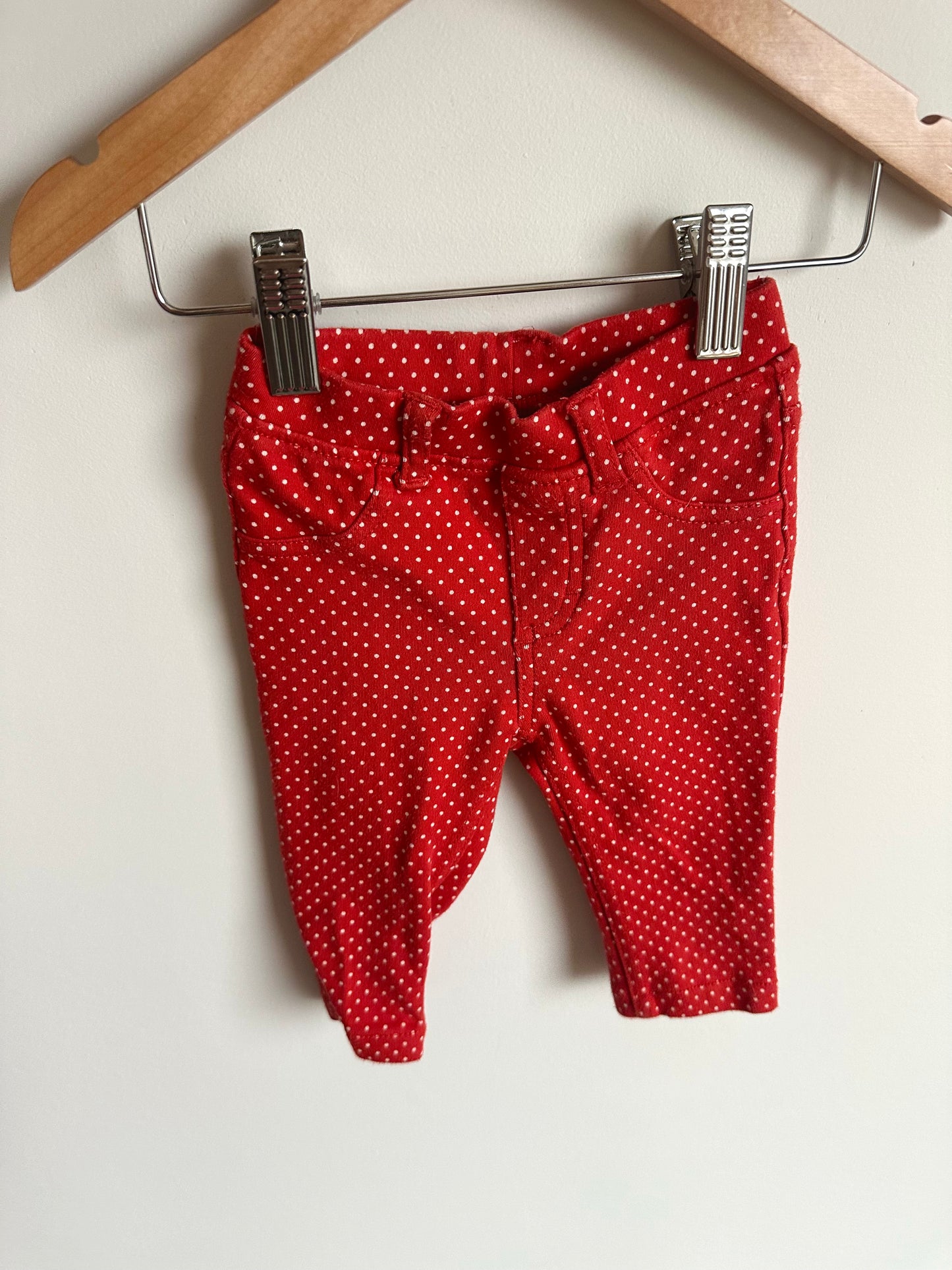 H&M Red Dotted Pants / 4-6m