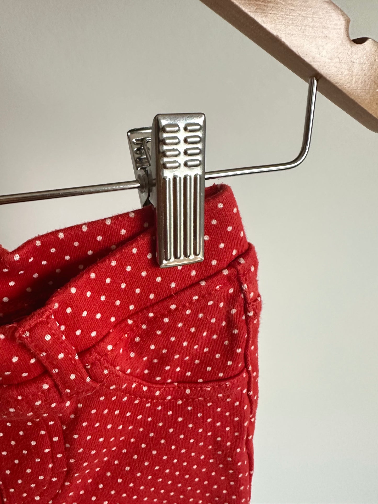 H&M Red Dotted Pants / 4-6m