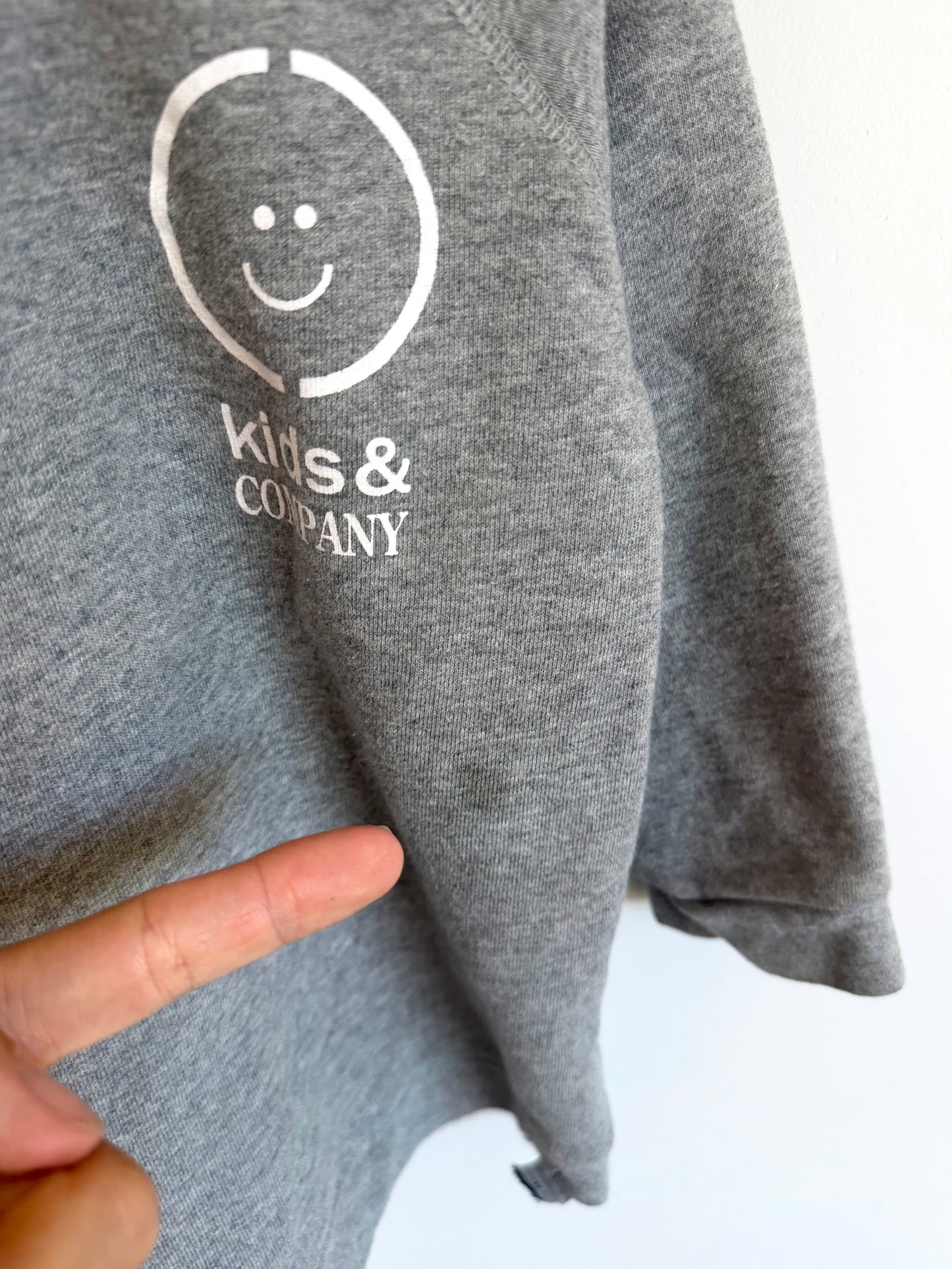 Whistle & Flute Grey Smiley Crewneck (PLAY) / 5-6 years