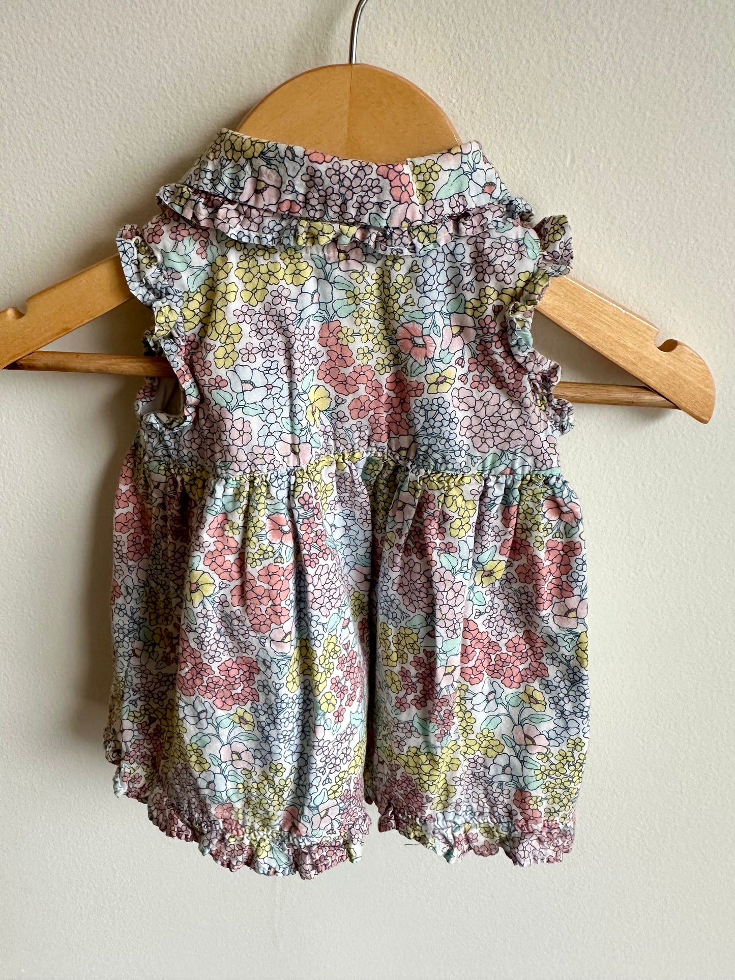 Floral Collared Dress / 0-3m