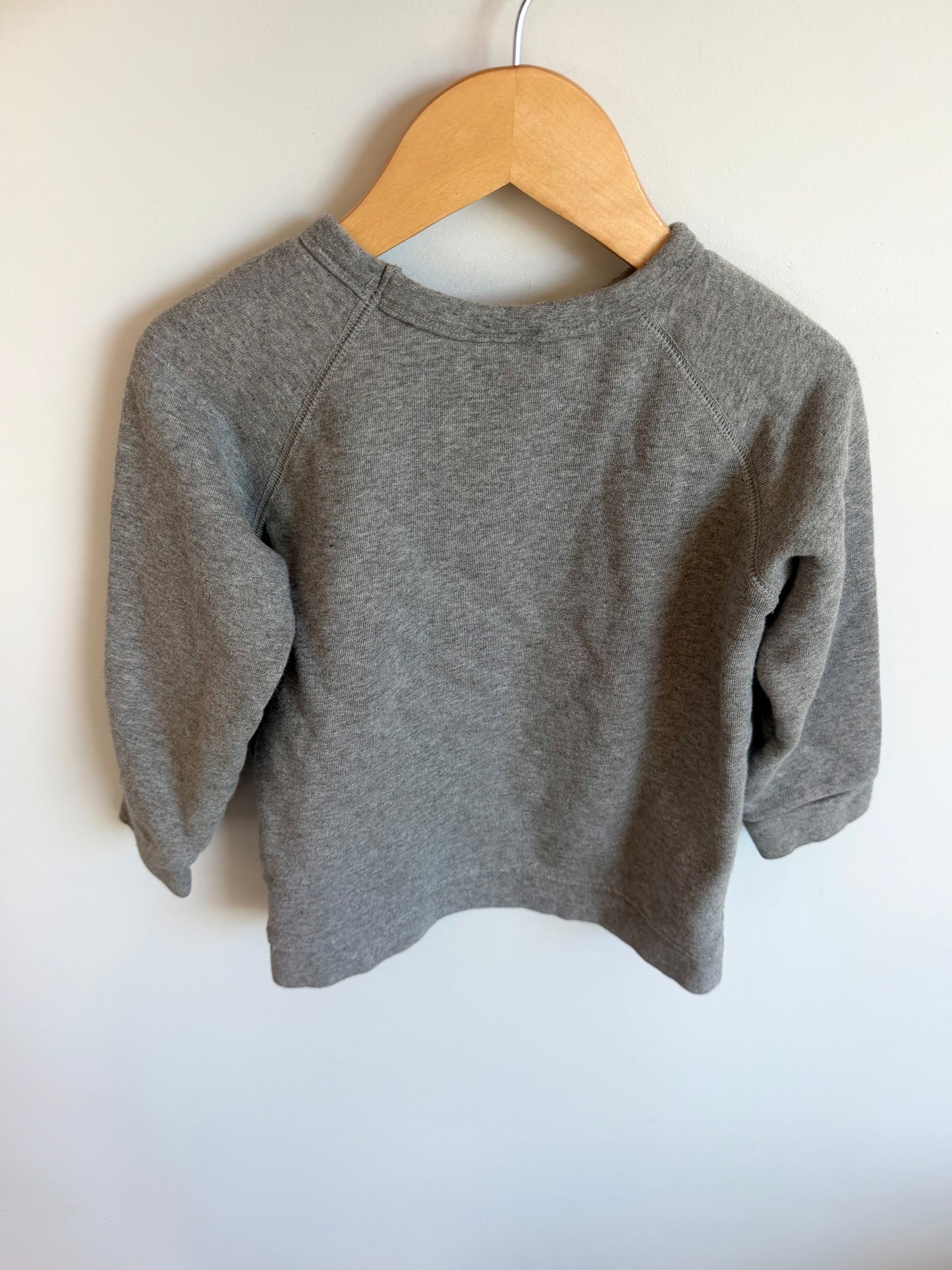 Whistle & Flute Grey Smiley Crewneck (PLAY) / 5-6 years