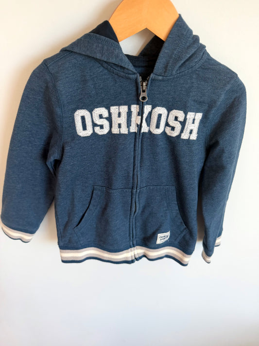 OshKosh Blue Zip Sweater / 5T