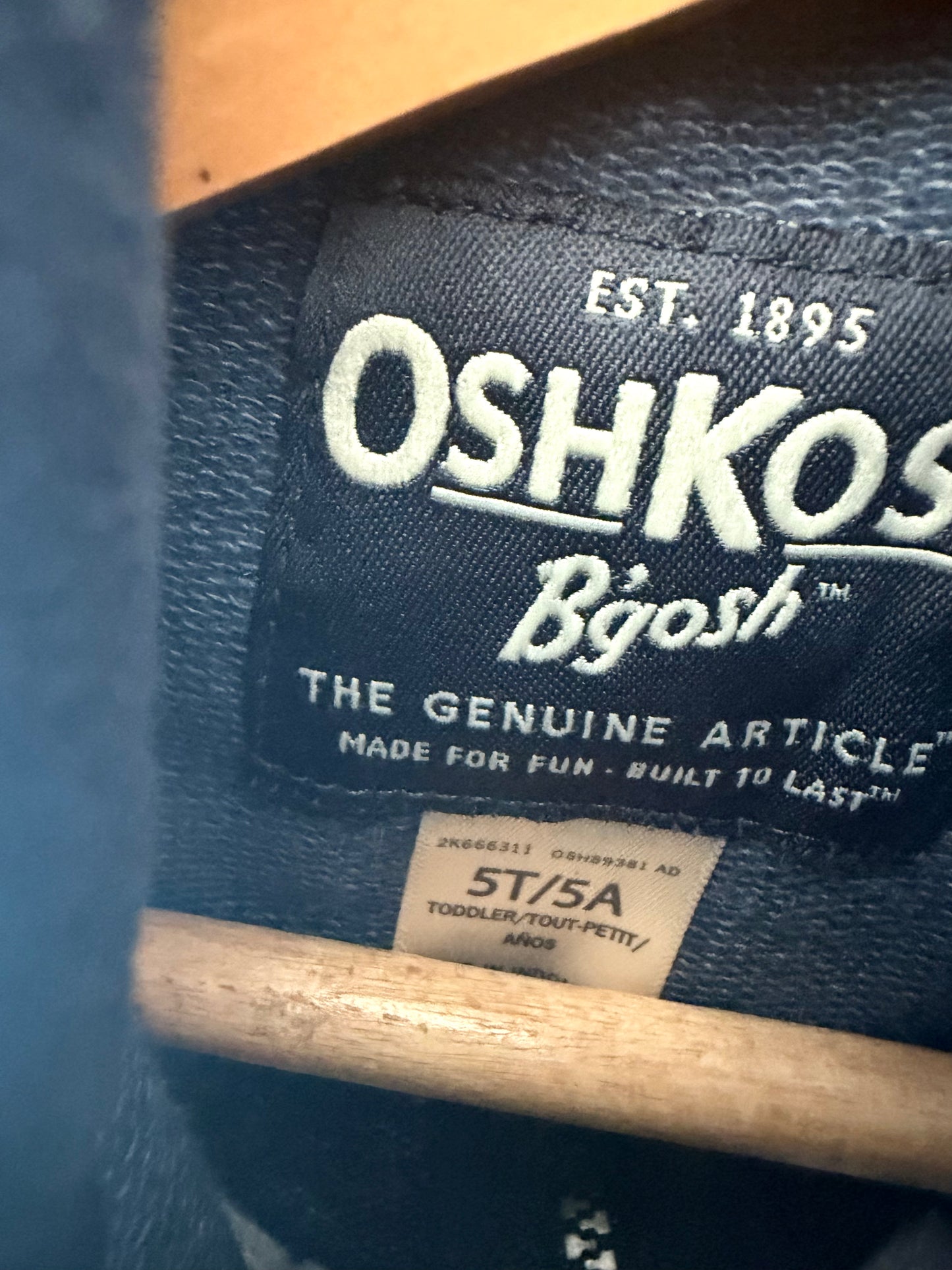 OshKosh Blue Zip Sweater / 5T