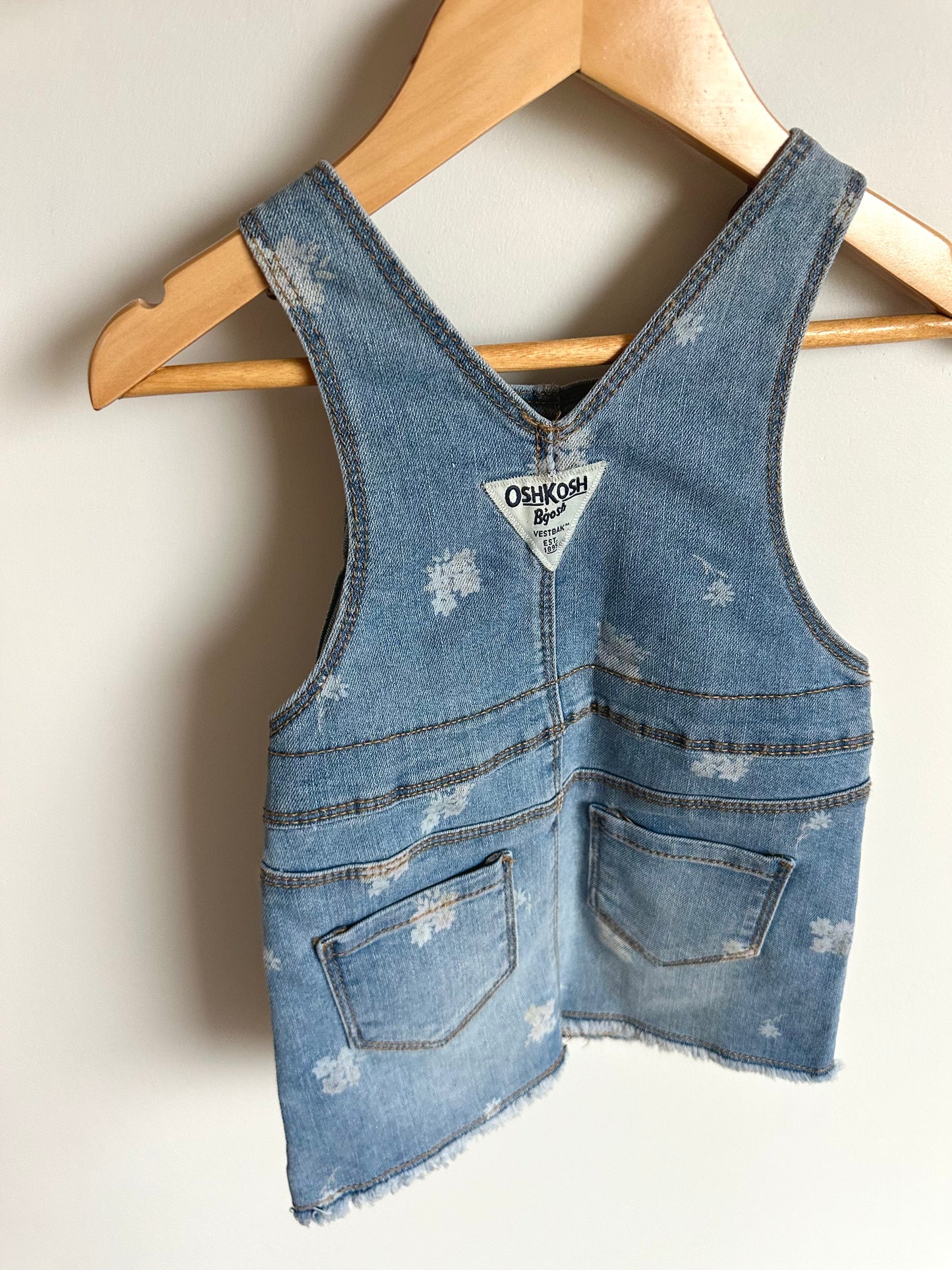 Oshkosh Denim Floral Print Dress / 12m
