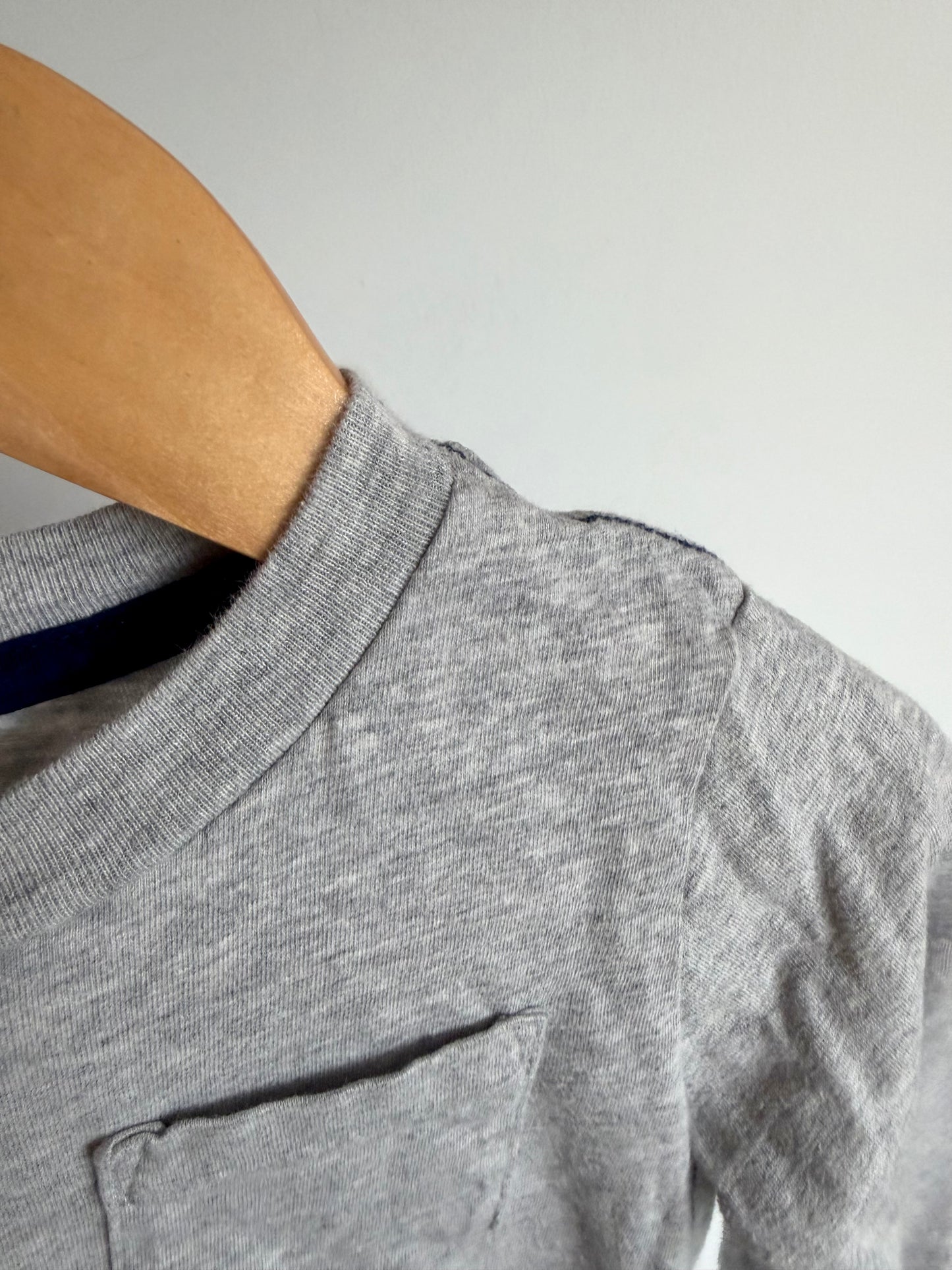 Grey Long Sleeve Pocket Top / 2T