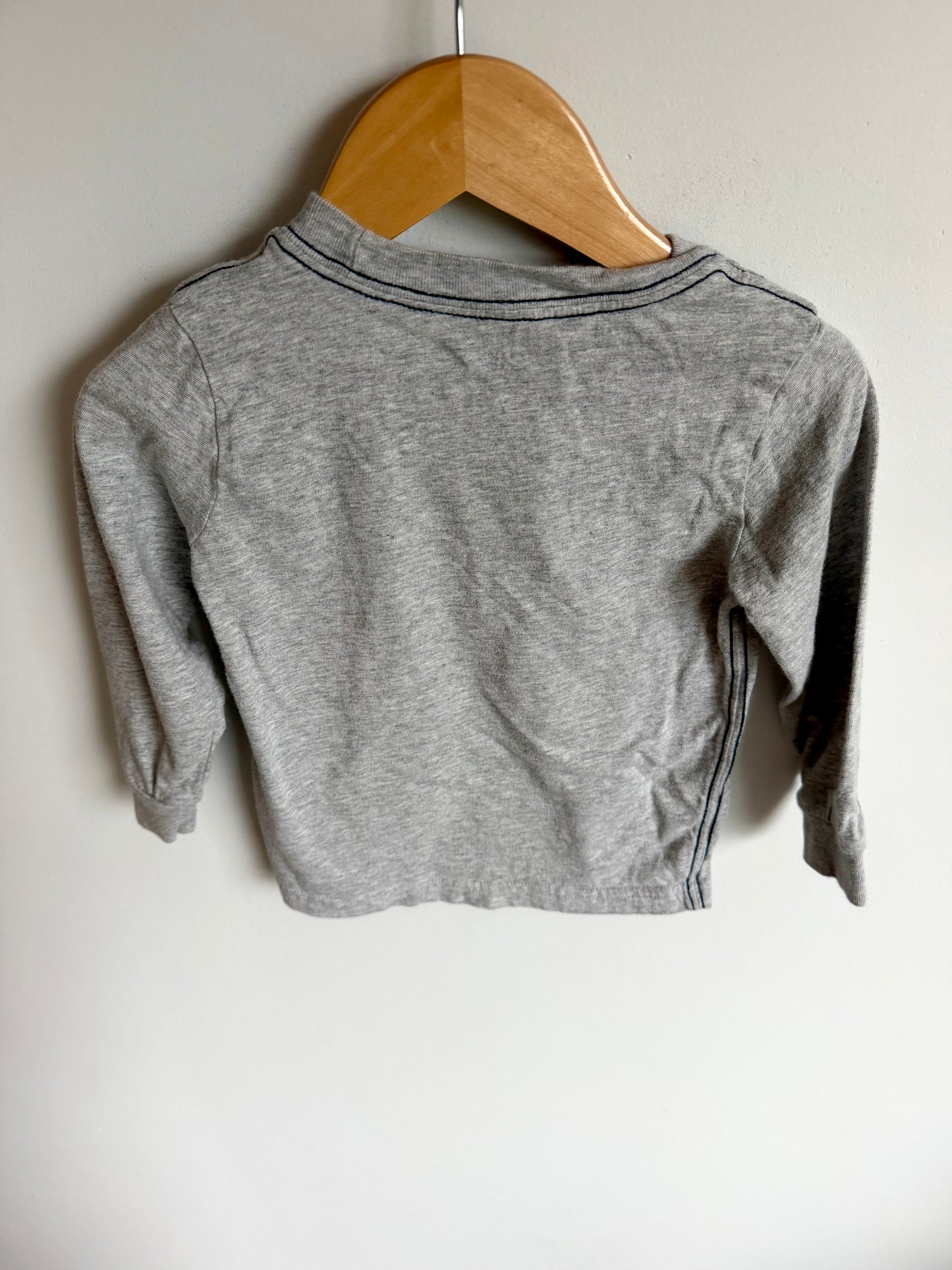 Grey Long Sleeve Pocket Top / 2T