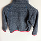 Blue Zipper Sweater with Red Trim / 2T