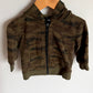 Camo Green Zippered Hoodie / 2T