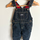 Red Fleece Lined Overalls / 12m