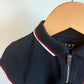 Colour Block Half Zip Collared T-shirt / 4T
