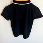 Colour Block Half Zip Collared T-shirt / 4T