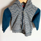 MEC Blue Sleeve Zipper Sweater / 24m