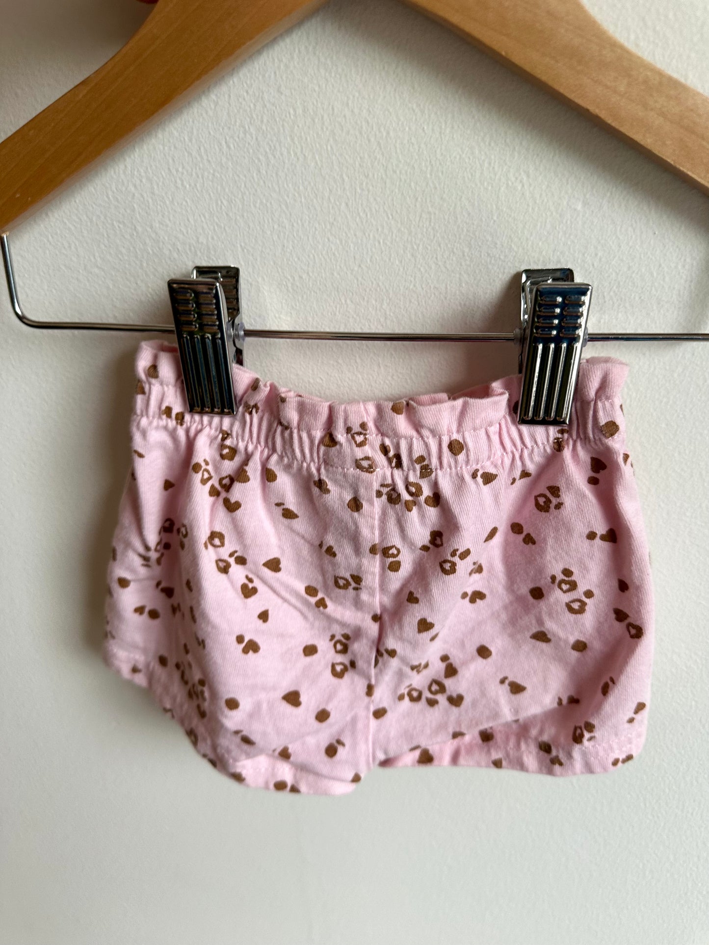 Pink Spotted Shorts / 0-3m