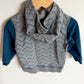 MEC Blue Sleeve Zipper Sweater / 24m