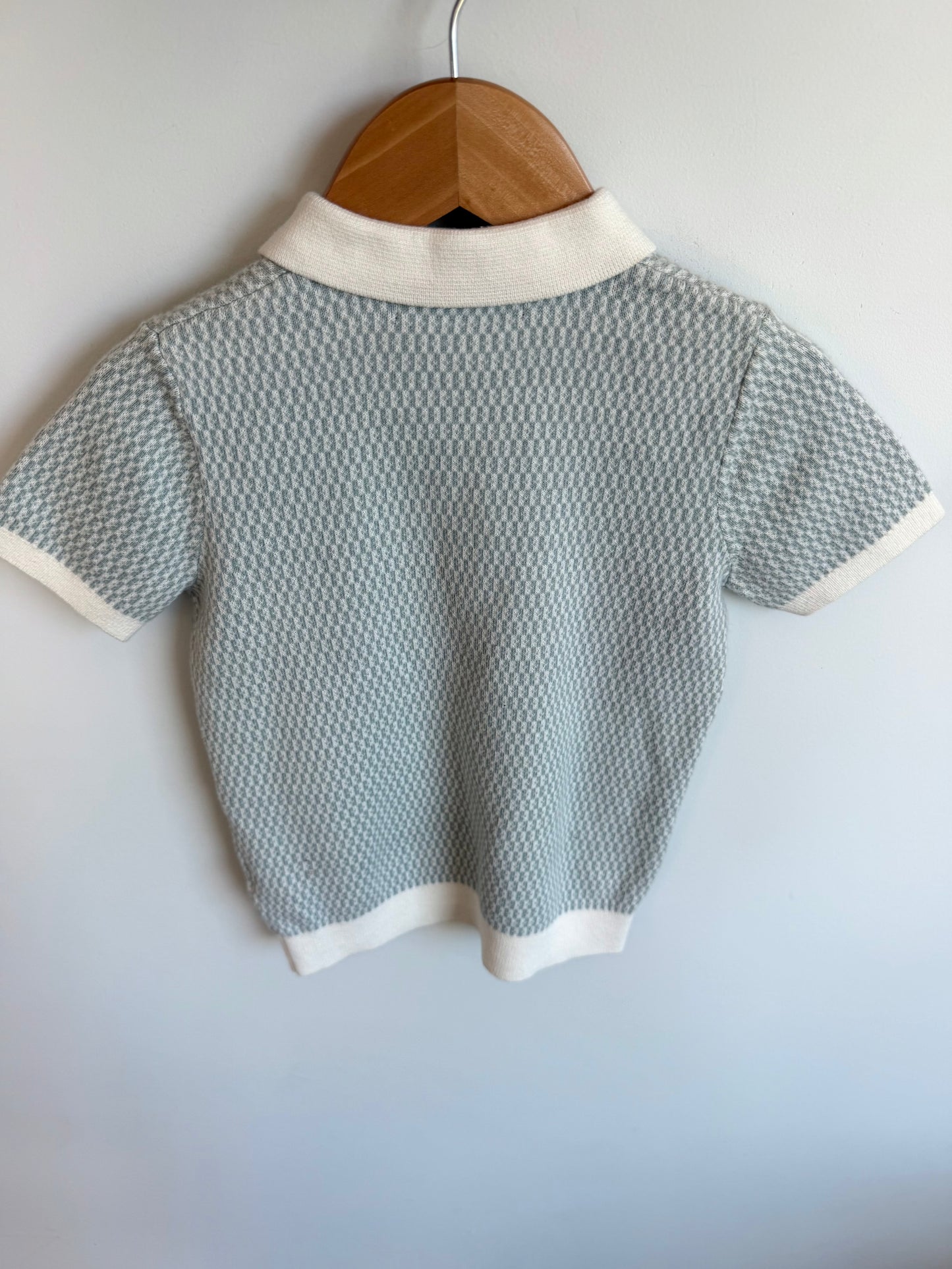 Teal Knit Collared T-shirt / 4T
