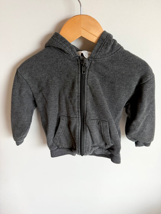 H&M Grey Zippered Hoodie / 2-3T