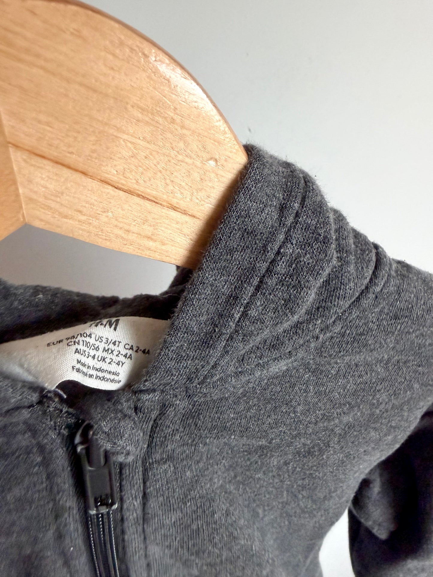 H&M Grey Zippered Hoodie / 2-3T