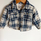 Blue Plaid Shacket / 2T