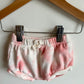 Tie Dye Pink + White Shorts / 0-3m