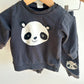 H&M Panda Crewneck + Joggers Set / 9-12m