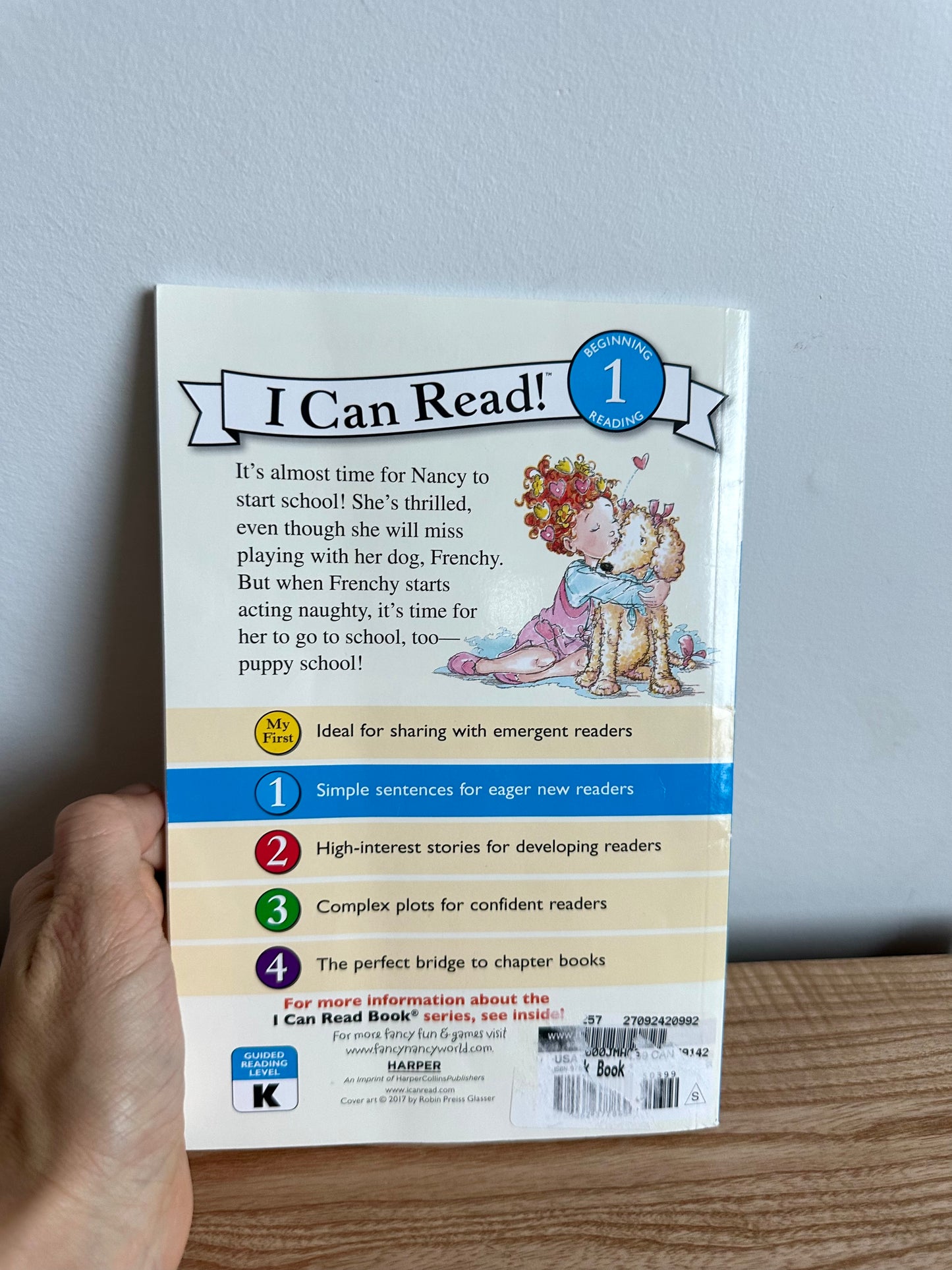 Fancy Nancy Time For Puppy School Book / 3-7 years