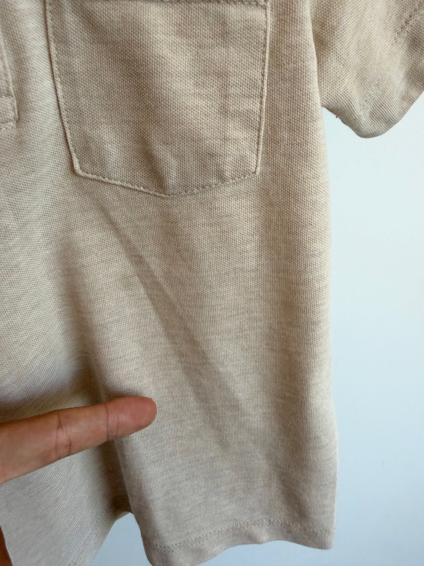 H&M Collared Oat Pocket T-shirt / 2-4T