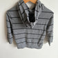 Grey Striped Hoodie / 2T