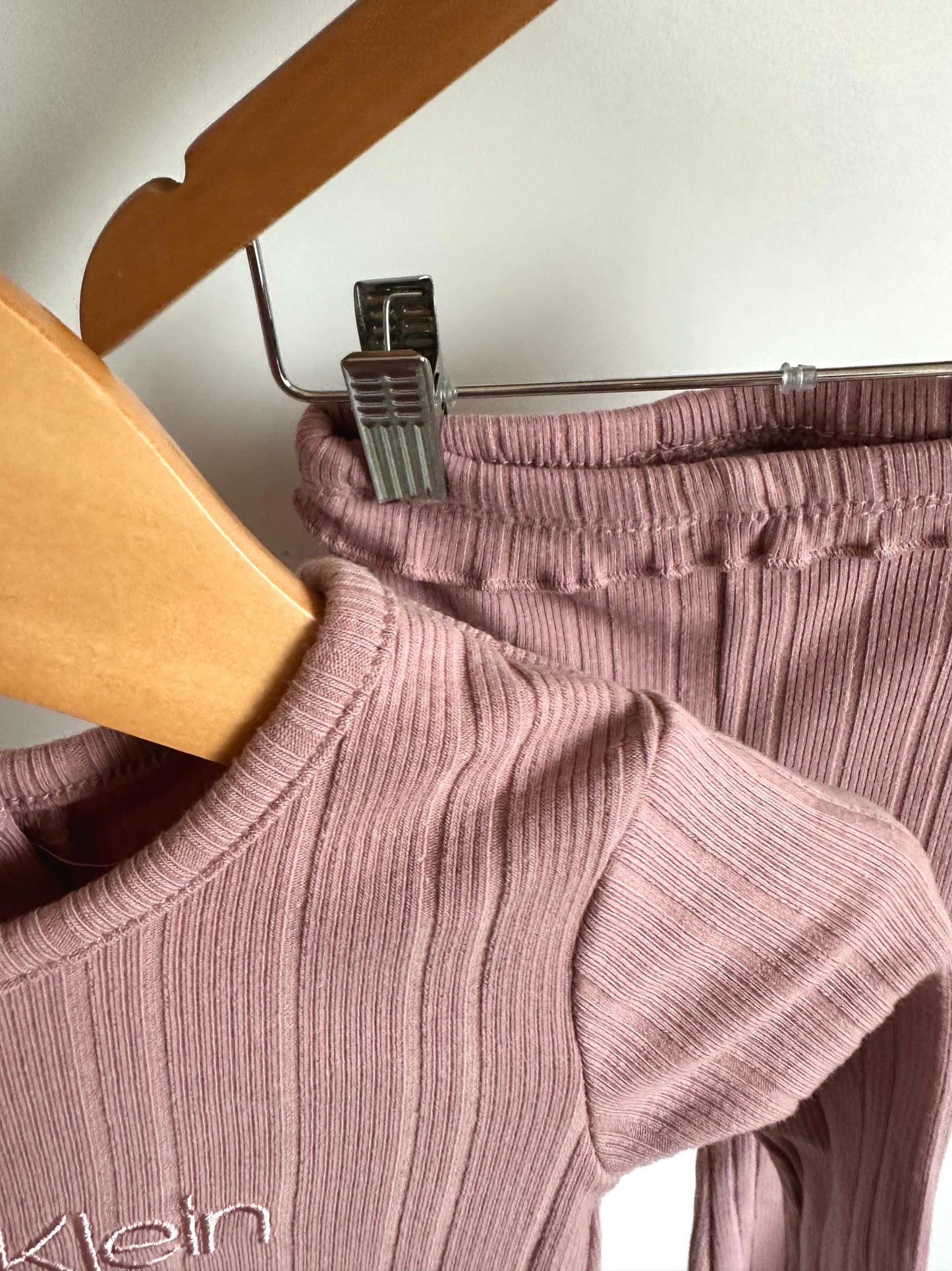 CK Blush 3 Piece Set - Top, Pants + Sweater  / 12m