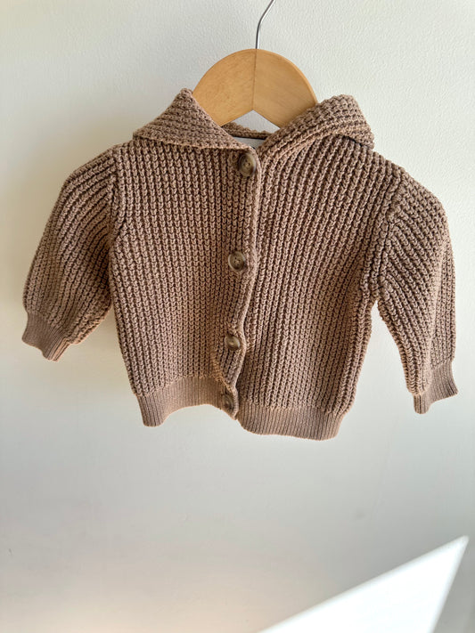 Fawn Knit Hoodie / 12-18m