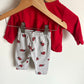 Ladybug Top + Pants Set / 0-3m