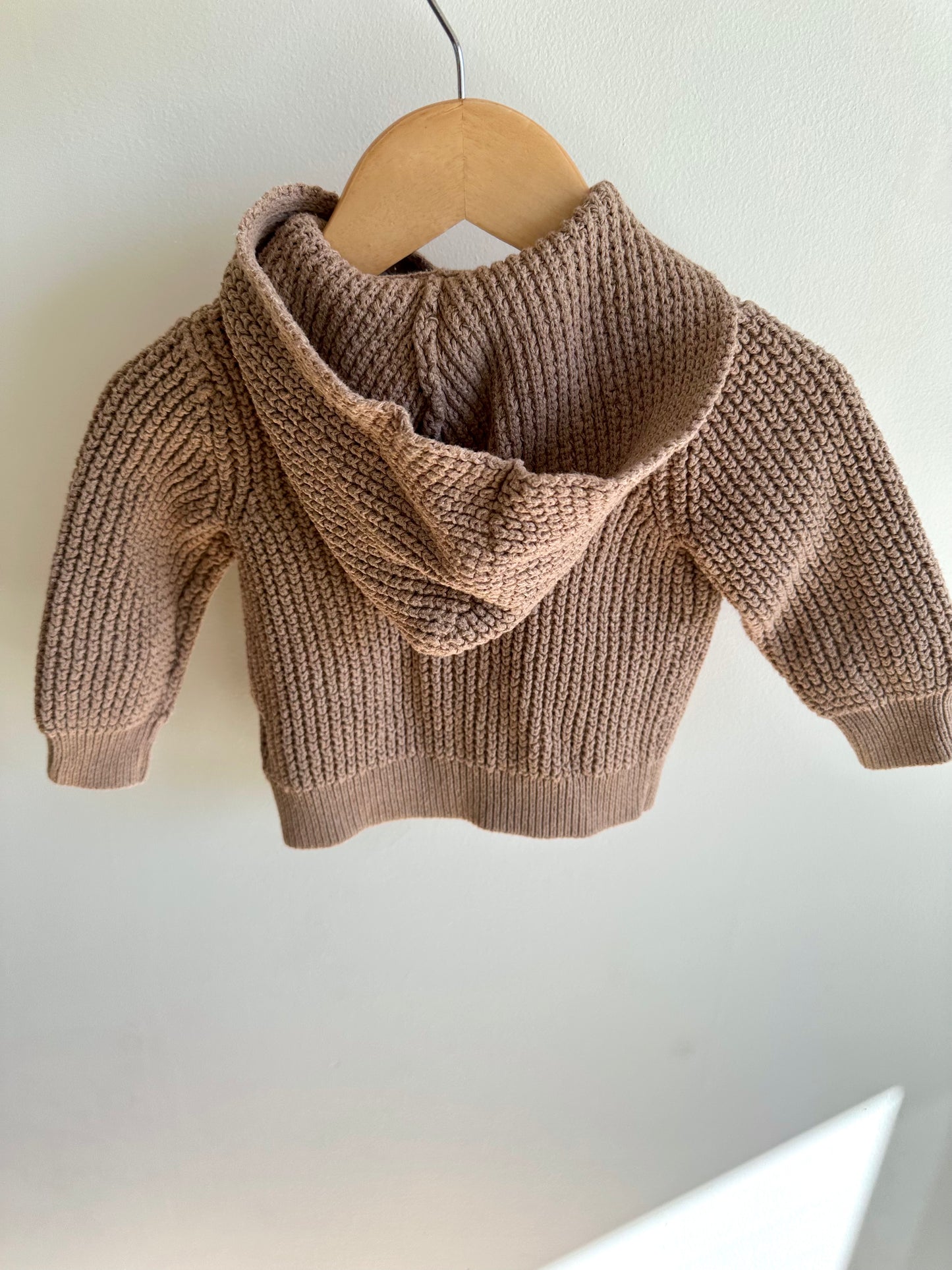 Fawn Knit Hoodie / 12-18m