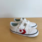 White Converse Velcro Sneakers / Size 10 Toddler