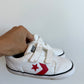 White Converse Velcro Sneakers / Size 10 Toddler