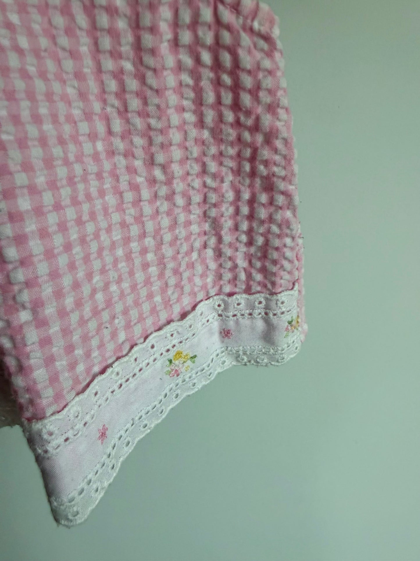 Vintage Carter's Embroidery Pink Top / 6m