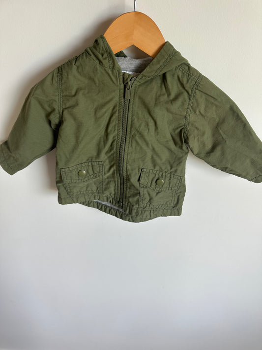 Green Hood Jacket / 6-12m