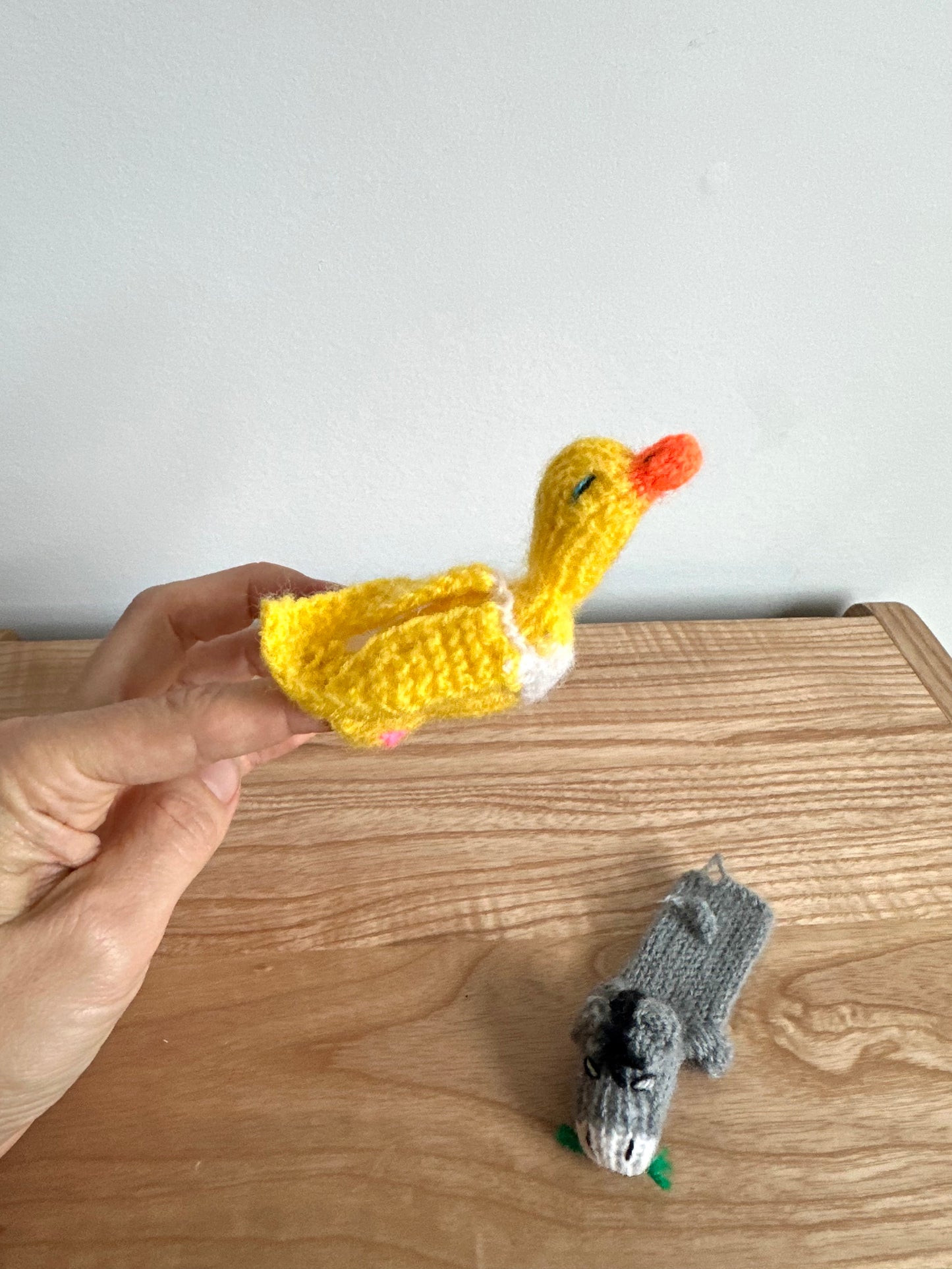 Donkey + Duck Finger Puppet