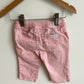 Pink Floral Jeans  / 6-9m