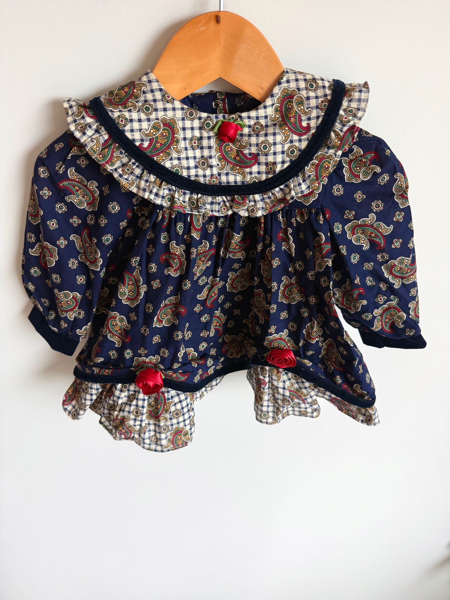 Vintage Rose Flourish Dress / 3-6m?