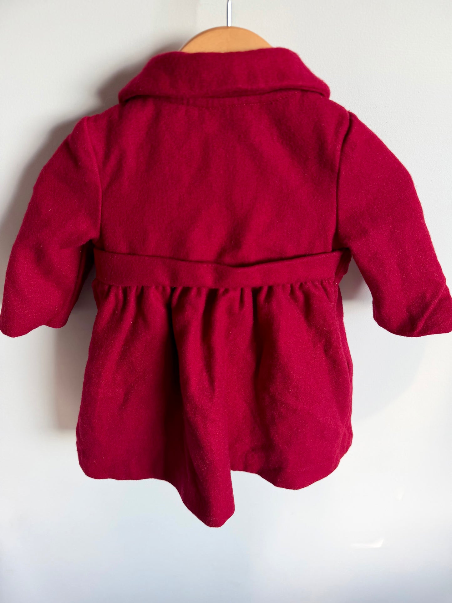Red Long Petty Coat / 6-12m